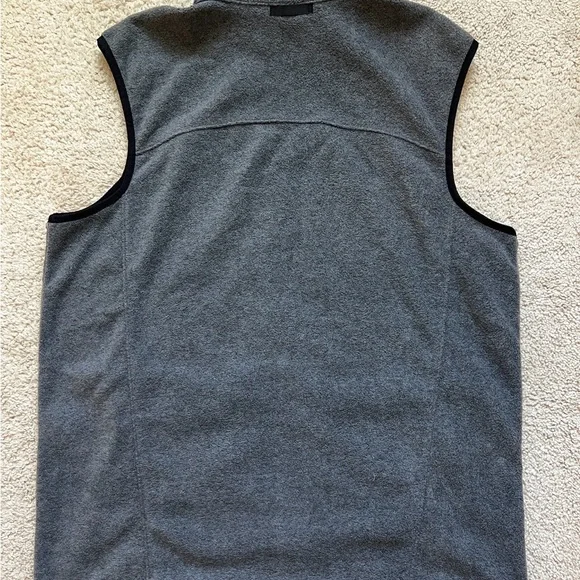 Eddie Bauer Fleece Vest Men’s Tall Large Gray Full Zip - Picture 2 of 9